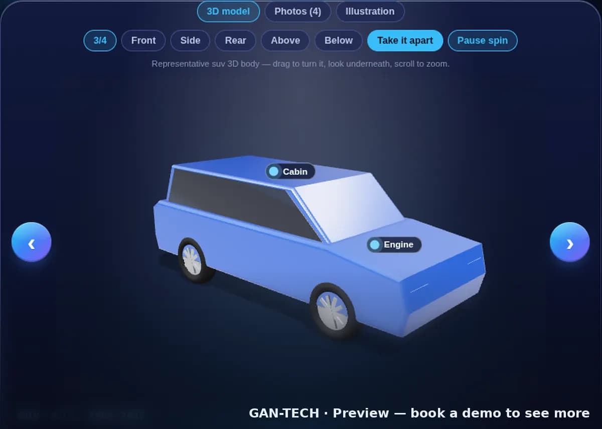 MotoSoko: pick a vehicle and turn it in 3D
